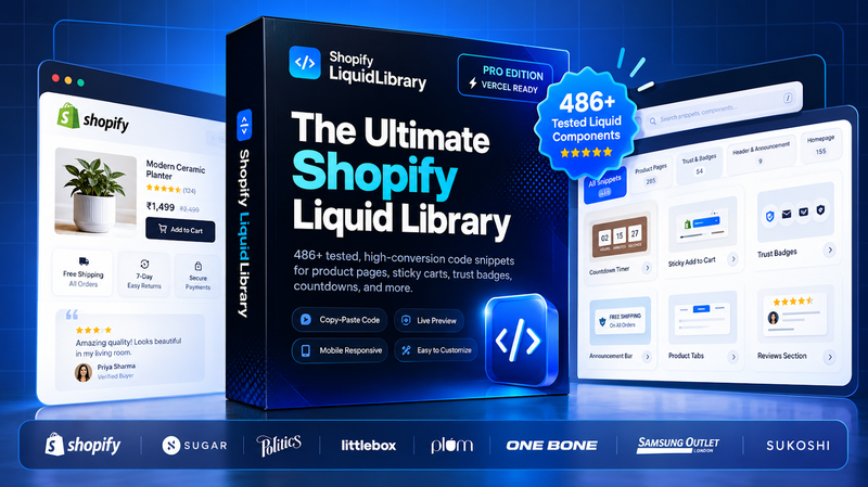 Shopify Liquid Library Mockup